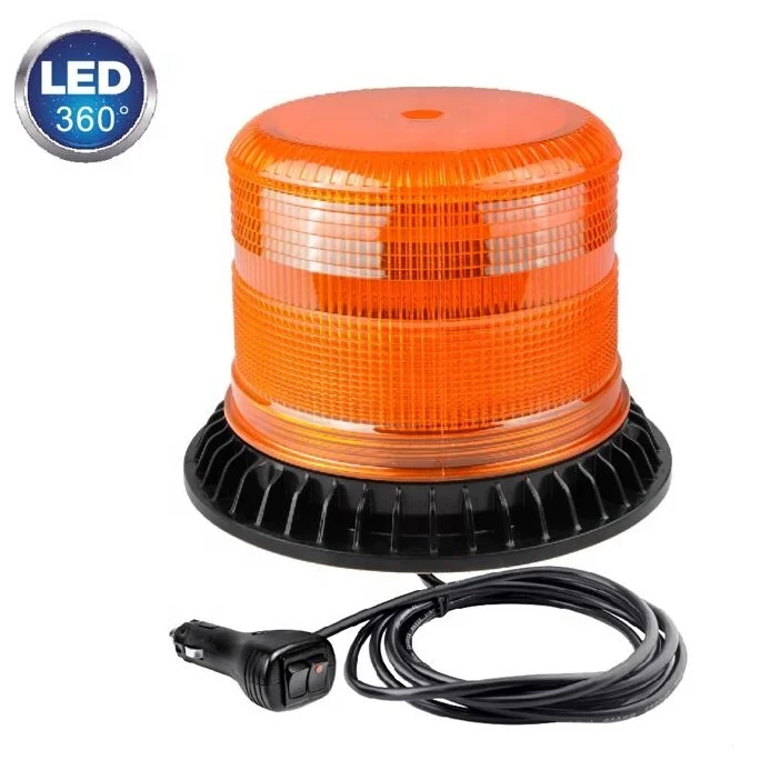 SAE Quality DC12-48V Flash Beacon, LED /XENON Strobe Lamp, Mining Vehicles Roof Warning Light With 4 inch/6 inch PC Housing IP65