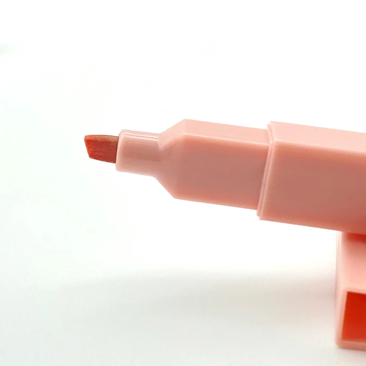 Factory wholesale custom 6 8 12 24 pcs bible pastel aesthetic highlighter pen set non-toxic no bleed square marker for bible