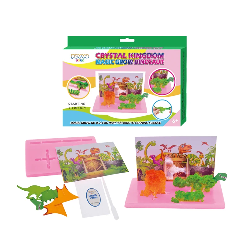 New Design Cheap Dinosaur  Crysta Growing  Paper Tree Toys for kids