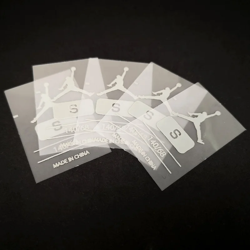 Пользовательский логотип с размером утюга на шее одежда моющаяся этикетка для ухода теплопередача для одежды