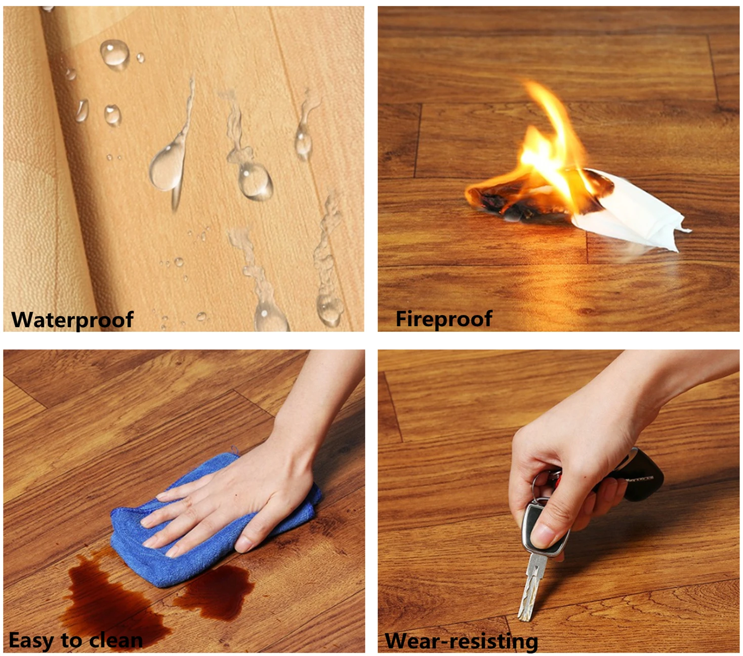 WENGE factory waterproof 0.35mm non-slip plastic carpet pvc sheets linoleum floor roll Luxury vinyl roll flooring for indoor