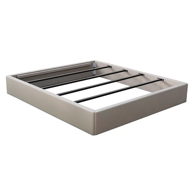 New Design Slat Bed Base Without Headboard Plywood Synthetic leather Hotel Bed Base