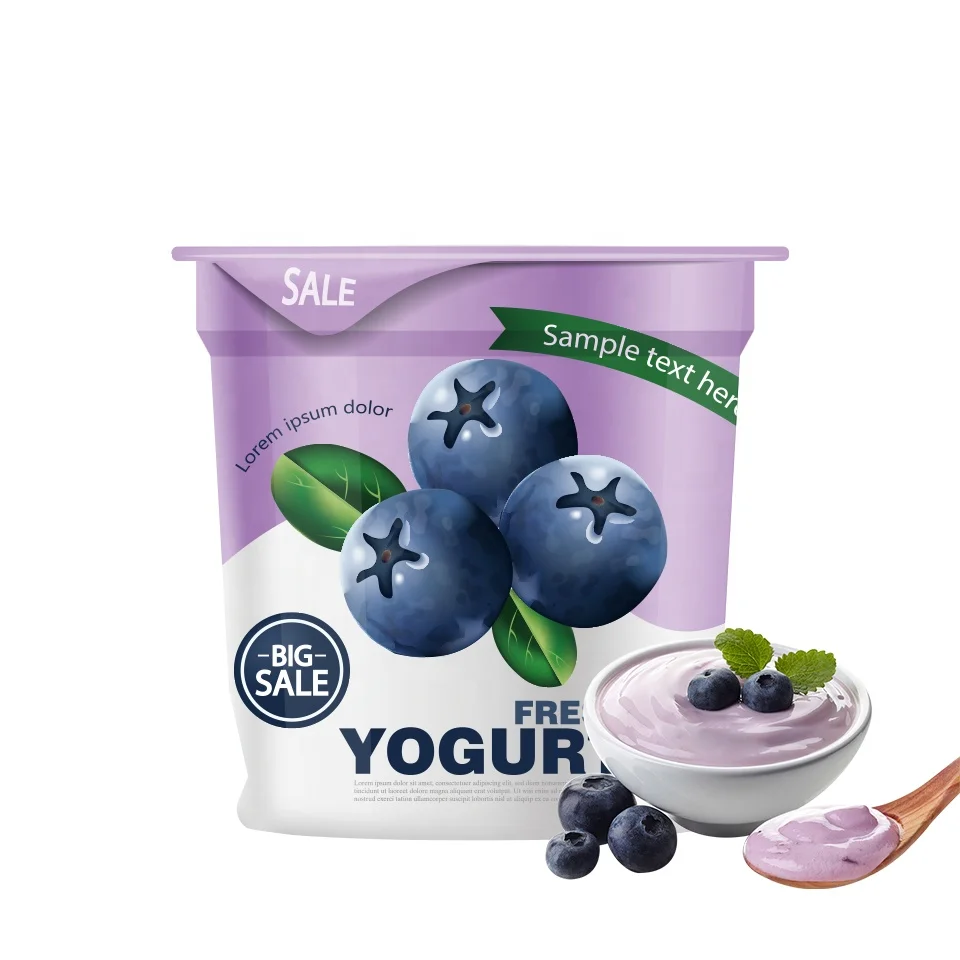 Disposable 193ml 6oz Yoghurt Ice Cream Plastic  Packaging Cup Hot Sauce Peanut Butter Container With Lid or Sealing Film