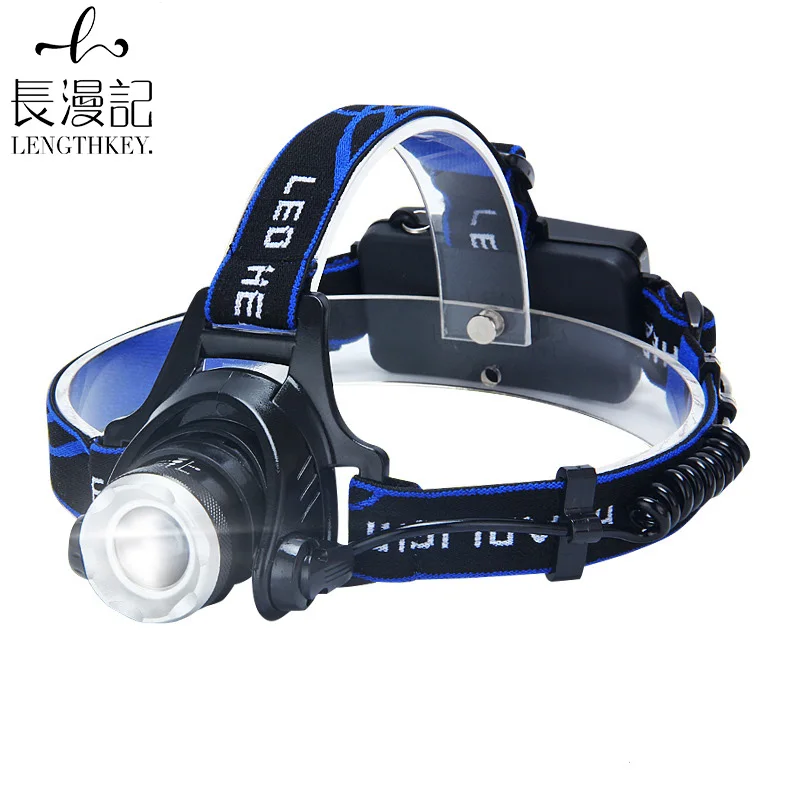 2022 hot selling LED headlight high power strong light long distance rechargeable Zoom Outdoor Lighting