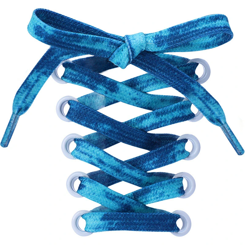 Tie-dyed shoelaces AF1 Child Adult sneakers shoelace basketball shoes fashion personality color sports flat shoes lace rope