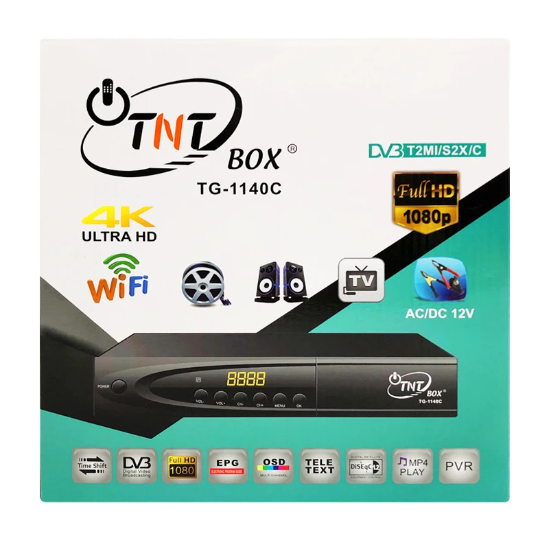 TNTBOX-TC-1140C Новый 2 4g беспроводной приемник fly dvb t2 pcmcia декодер производители Декодер каналов кабельного телевидения android tv box спутниковый