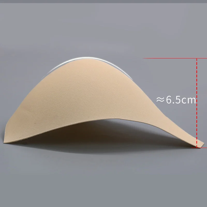 white nude Triangle deep V shape swimwear bikini breathable push up bra pads