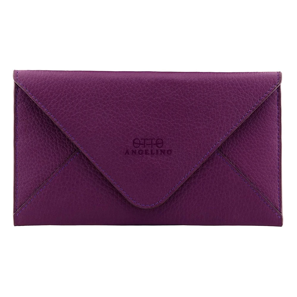 PU Leather Cash Envelope Wallet RFID Blocking Small Compact Mini Credit Card Holder