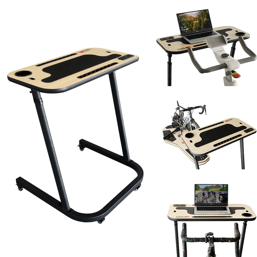 ThinkRider Height Adjustable Indoor Cycle Bike Trainer Table Desk Laptop