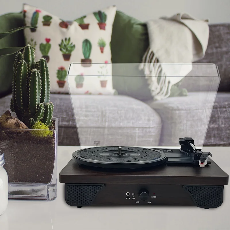 Hot Selling Home Audio System Electronic antique phonograph Blue tooth Gramophone Vinyl Suitcase Turntable Record Player Speaker