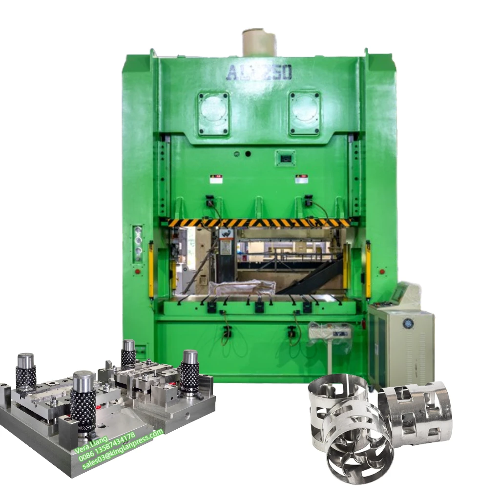 Metal Pall Ring Production Line Rectangular Gasket Pneumatic Stamping Press for Sale