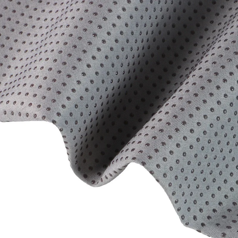Customized Factory Price Anti Slip Polyester Fabric Gabardine Dotted Anti Slip Backing Fabric