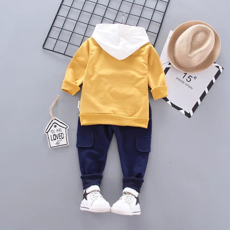Hoodie letter 2 pieces set newborn baby boy clothes 3-6 months