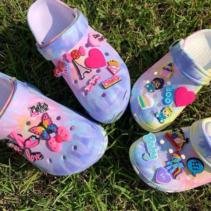 Newest ladies bling bling platform garden clogs summer beach slipper sandals shoes for women clogs