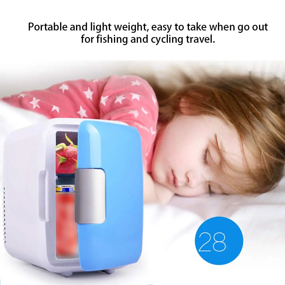 Professional food drinks Cooling N heating machine  can Cooler 4L Car Fridge 220V/12V  beauty cosmetics personal use Mini Fridge