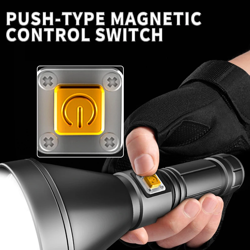 Diving Photography Equipment XHP90 Rechargeable Underwater Waterproof Led Torch Scuba Dive Light Led Diving Flashlight