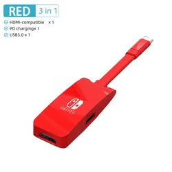 Switch Dock TV Dock for Nintendo Switch HUB accessories Docking Station Type C to 4K 60hz  HDTV USB 3.0 PD Macbook Air M1 Pro