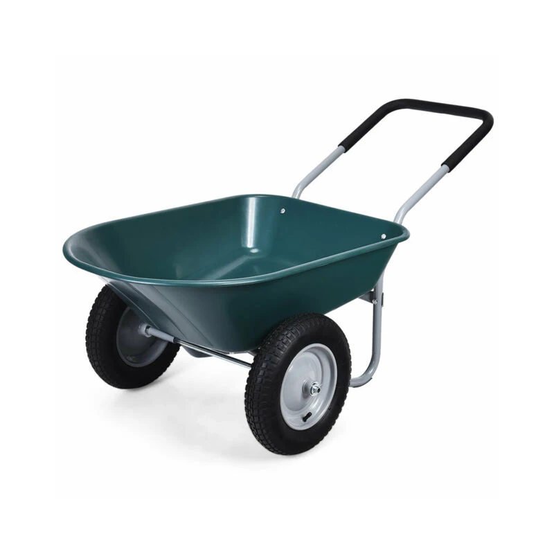 Top Quality Wholesale Plastic Tray 2 Wheel barrow With 150kg Load Home Utility Yard Trolley