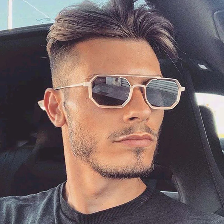 2023 High Quality Luxury Fashion Unisex Polarized Polygon Private Label Sunglasses