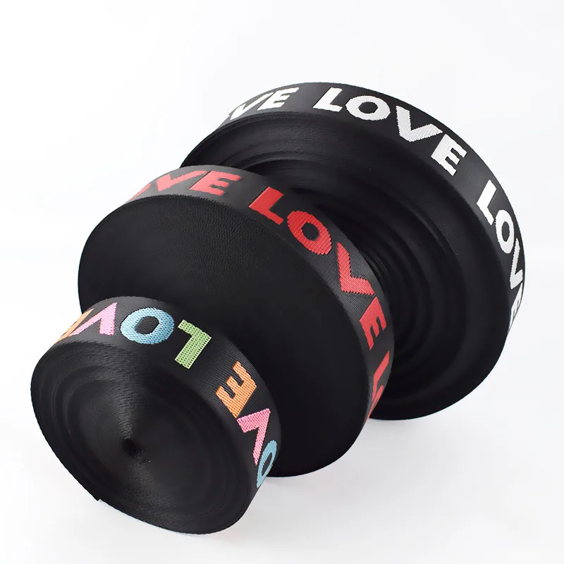 Meetee RD015 нейлоновая жаккардовая лента тесьма LOVE ремень DIY сумка плечевой украшение одежды аксессуары для шитья