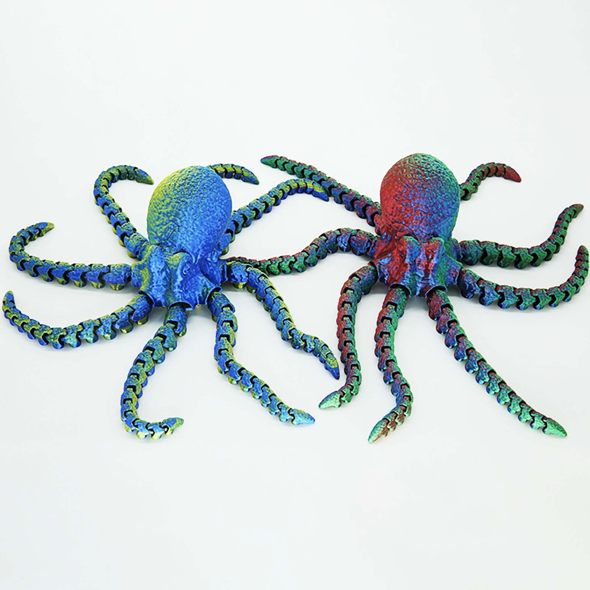 2024 3D Printed Integrated Skull Octopus PLA Flexible Articulated Hand Model Carving Fidget Toy