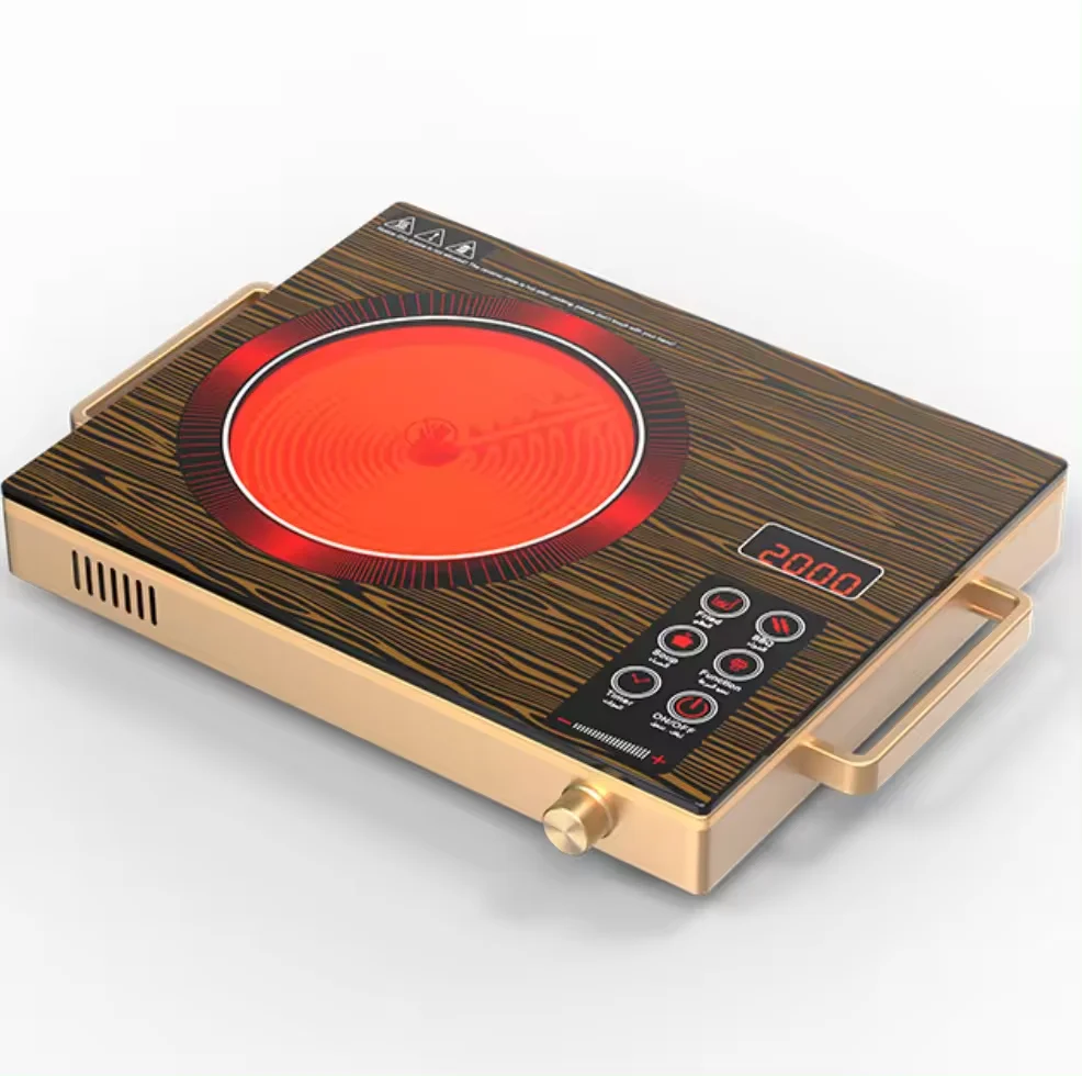 2000 Вт Золотая высоколегкая мульти-плита ультра-тонкий сенсорный контроль заводская цена индукционная плита электрическая Инфракрасная Плита