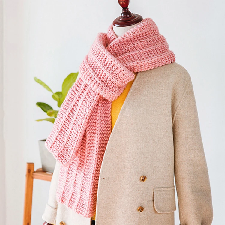 
Yarncrafts Durable Gift Knit Blend Multicolor Chunky Thick Scarf Acrylic Yarn for Men Light Weight 