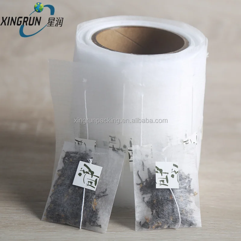 Hot Stock White Pure Eco-friendly Biodegradable Drawstring Empty Filter Paper Custom Tea Bag with String and Label