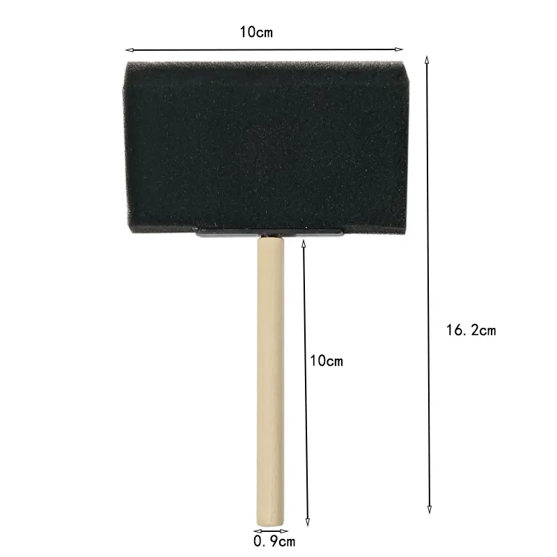 Wooden Handle Car Detailing Air Vent Sponge Brush Car Grille Cleaner Auto Detailing Cleaning Brush