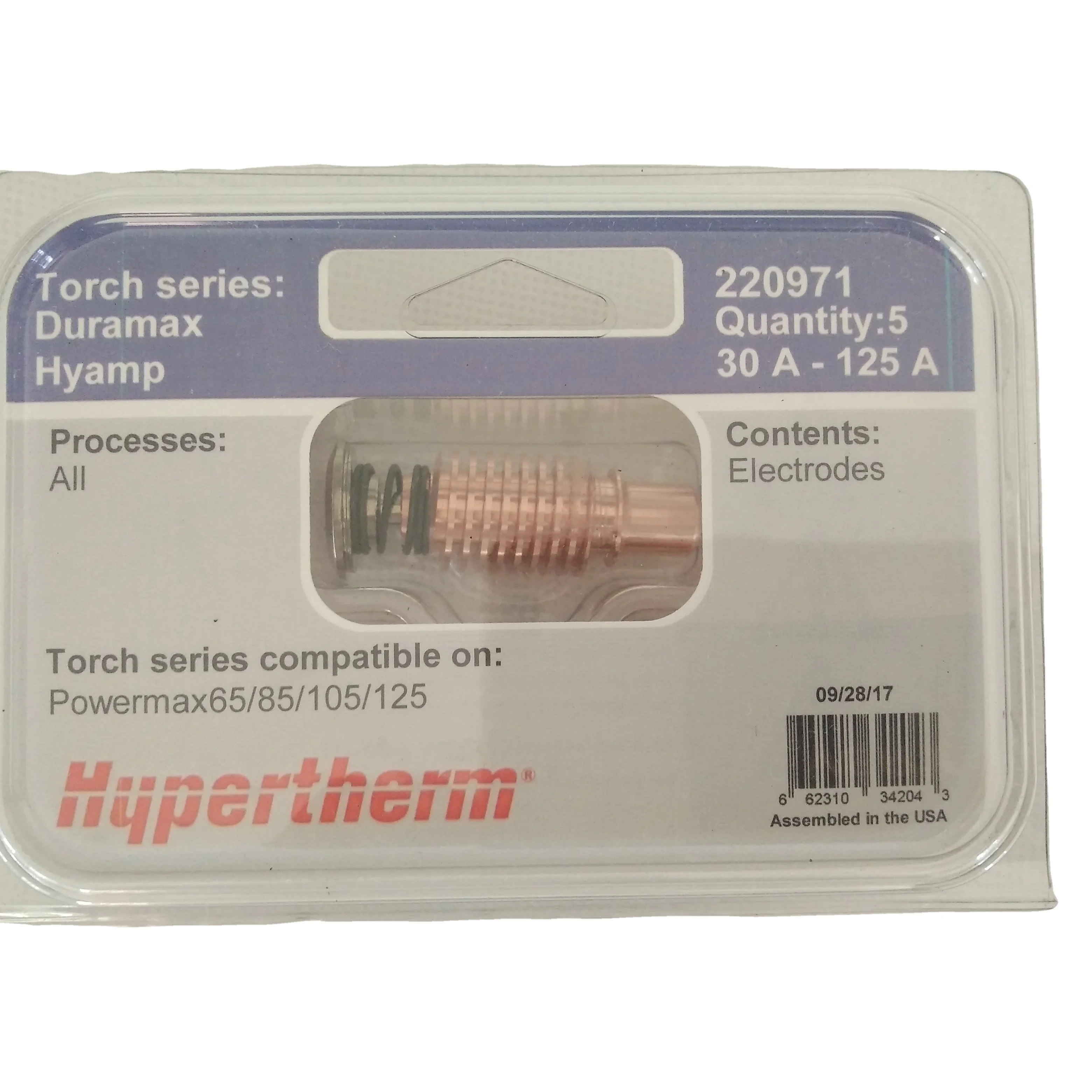 Original Hypertherm powermax125 plasma consumables cutting parts electrode nozzle