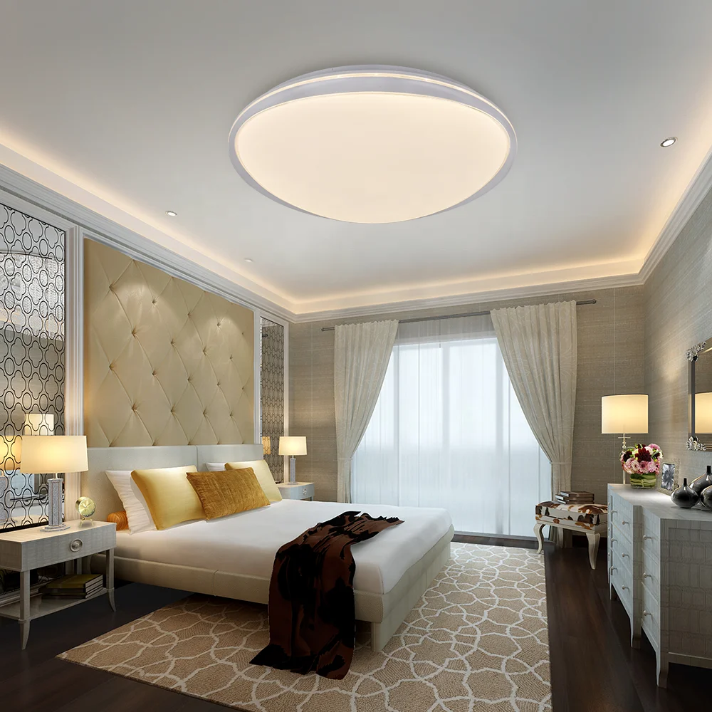 Oval shape RGB led ceiling lamp 24W color changing dimming remote control led recessed ceiling light living room bedroom hallway