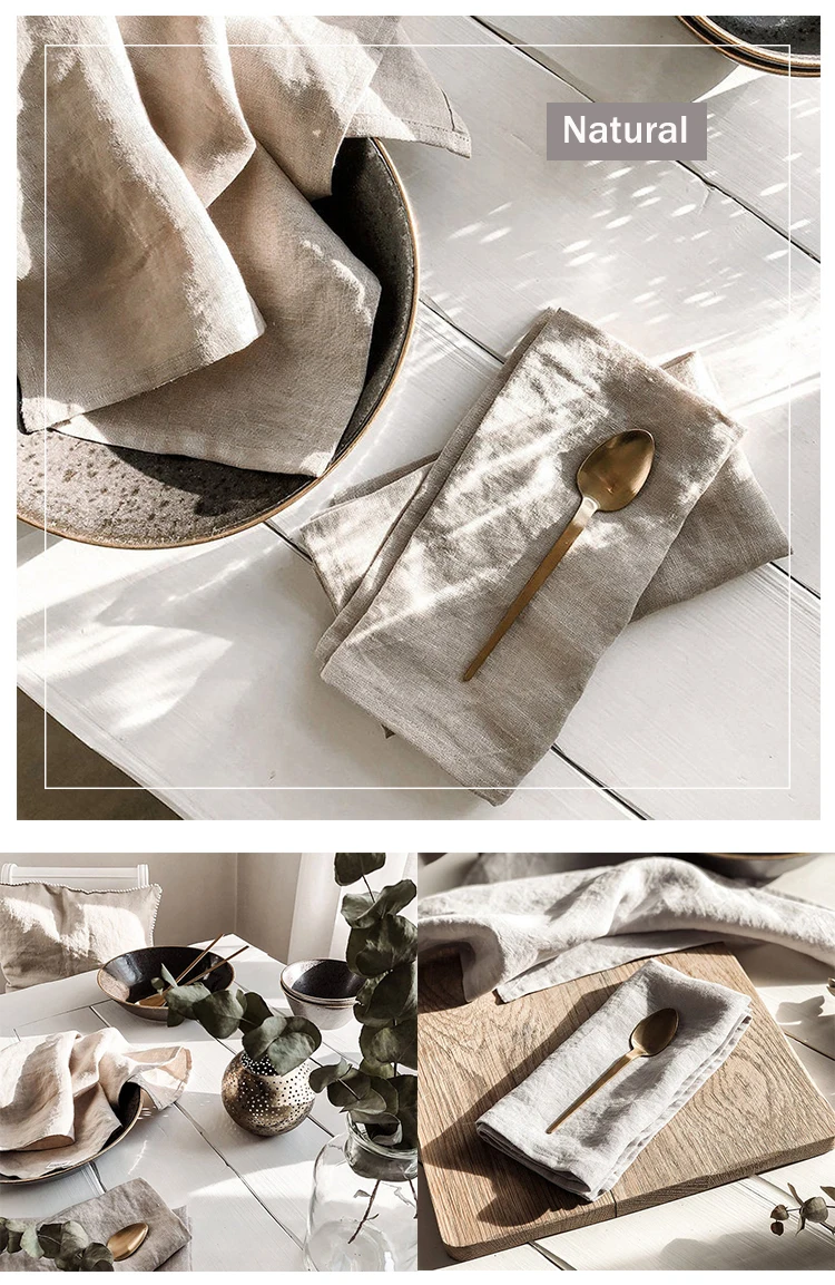 Custom Hot sales Linen Napkins Wedding Cloth Napkins Restaurant table napkins