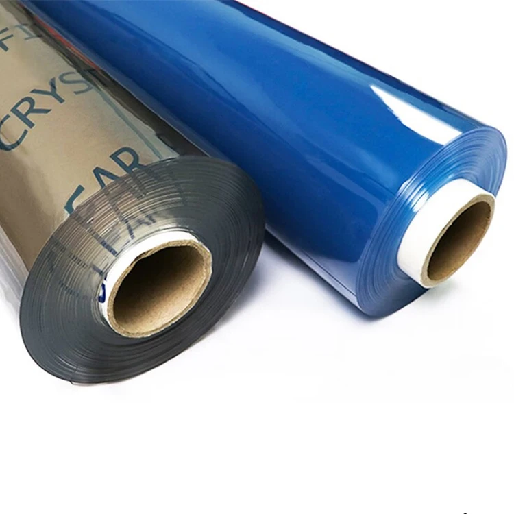 High Water Resistance Plastic Transparent Roll Pvc Flexible Film Super Clear Transparent Pvc Plastic Film