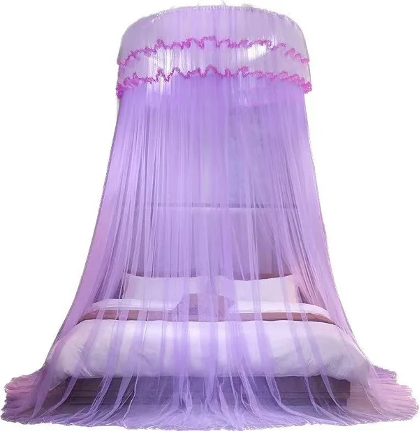 Princes style Long Lasting High Quality Affordable Elegant Lace Round Circular Anti mosquito Bed Net Canopy for Africa