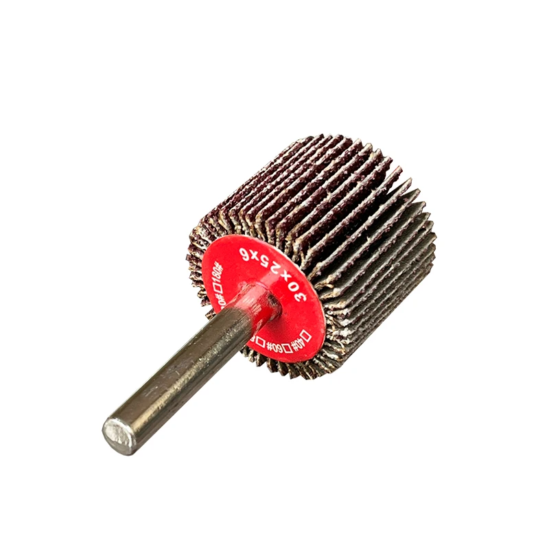 New 30*25*6mm  Nickel-plated More Rust-proof with Flap Wheel take Shaft for Surface Polishing