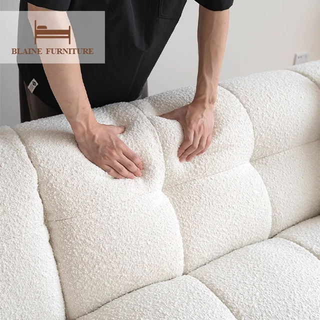 Modern Simplicity Cloud Couch Living Room Furniture Hotel Luxury Indoor Combination Sofa Set Modular Fabric Home Corner Sofa