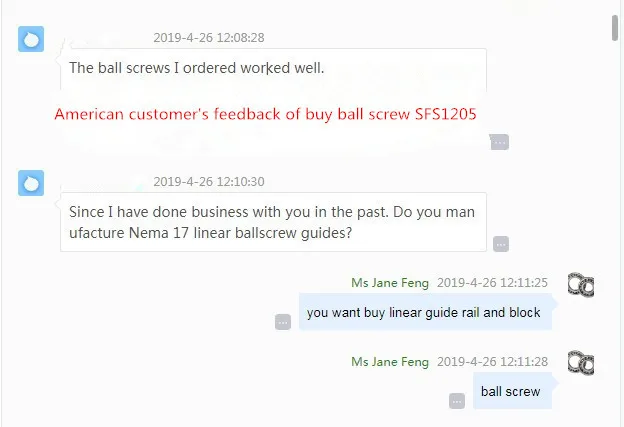 ball screw  feedback