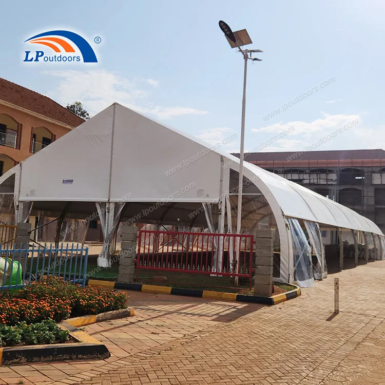 300-500seater aluminum curved structure marquee milux tent for outdoor wedding party event in Uganda