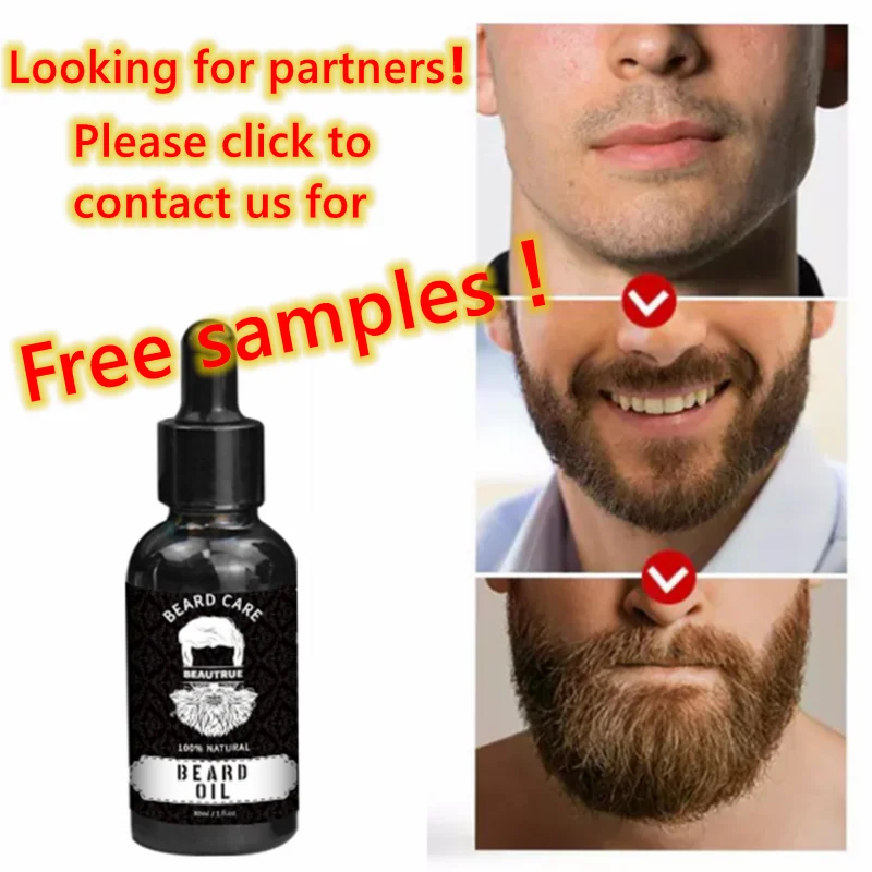 Mens Grooming Beard Kit Private Label Oil Balm Comb Brush Men Beard Care Set Beard Growth Kit