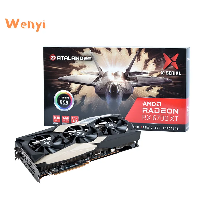 New No LHR  RX 6900 6800 6700 6600 AMD DATALAND Radeon RX 6700 XT 12GB X-Serial Video Graphics Card AS/US MSI GIGABYTE SAPPHIRE