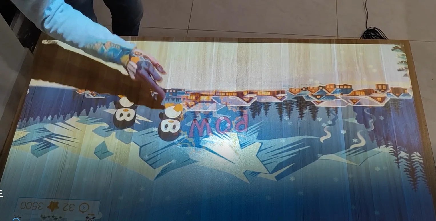 Attractive eyeballs table interactive game system for restaurant table menu touch device Portable Interactive Whiteboards