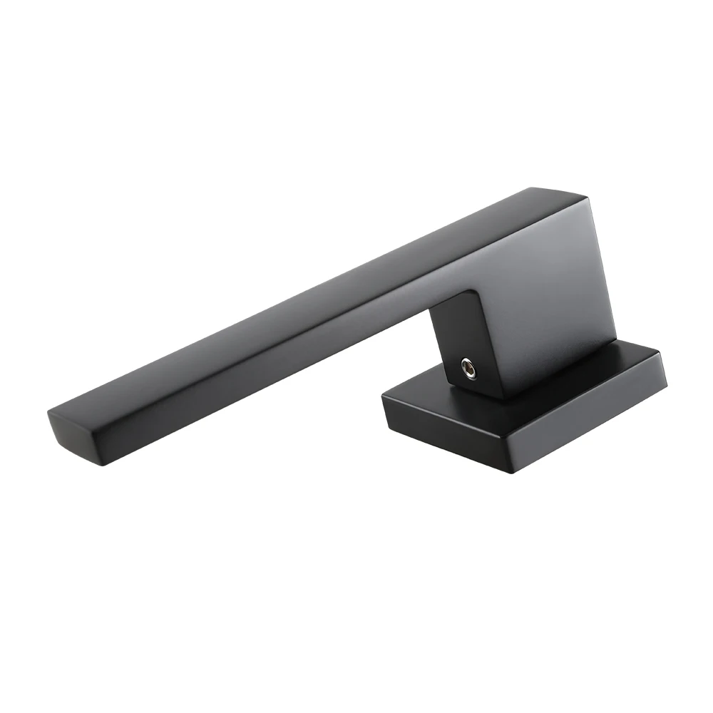 Cheap price toilet wc bathroom bedroom balcony inner lever black door handle set