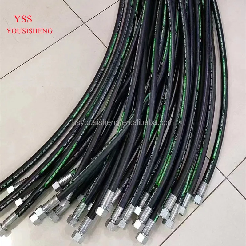 Factory hydraulic hoses, high temperature mine hose with 6 layers  fittings15