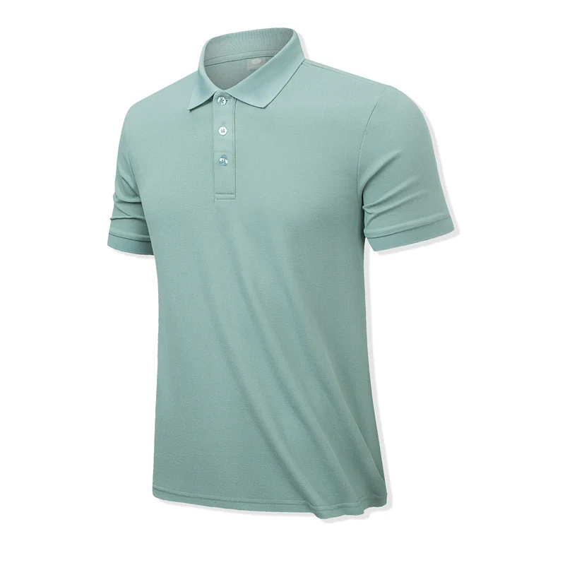 Custom logo short sleeve Breathable golf polo shirt dry fit Summer Quick drying golf clothing