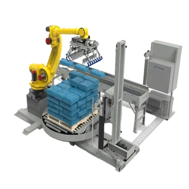 6 Axis Kuka Robot Arm Palletizer System China Industrial Palletizer Palletizing System