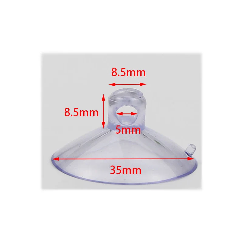 Plastic suction cup hanger for retailed display