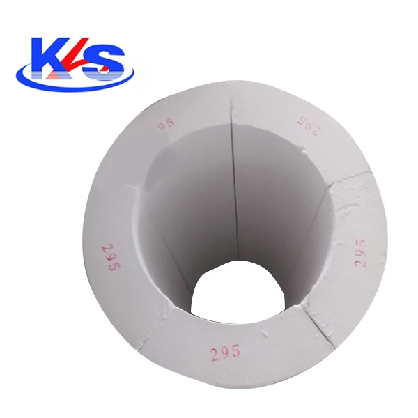 thermal insulation 1000C  Calcium Silicate Pipe cover tube for oil pipeline