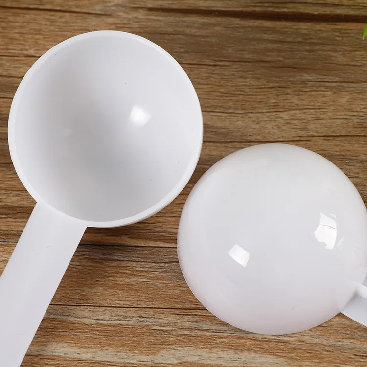 Plastic protein milk powder spoon 12g 24ml 25ml round bottom measuring Scoop White clear