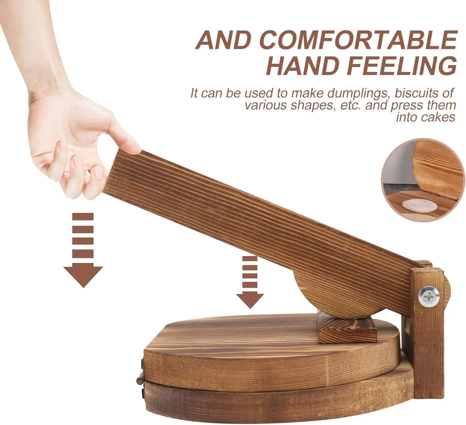 20240710 Customized Size 10 Inch Diameter Bamboo Tortilla Press Maker for Homemade Mexican Cooking Tool