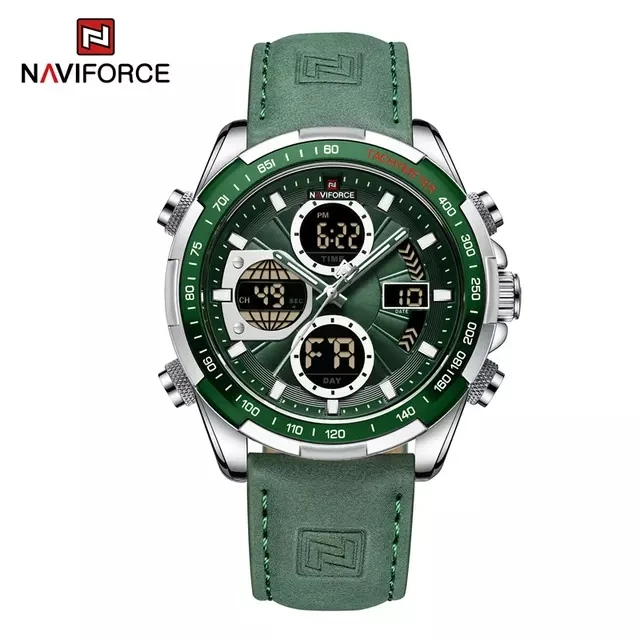 Лучшие продажи naviforce часы 9197L японские Механические Кварцевые sr626sw цена со светодиодным дисплеем relogio masculino цифровой